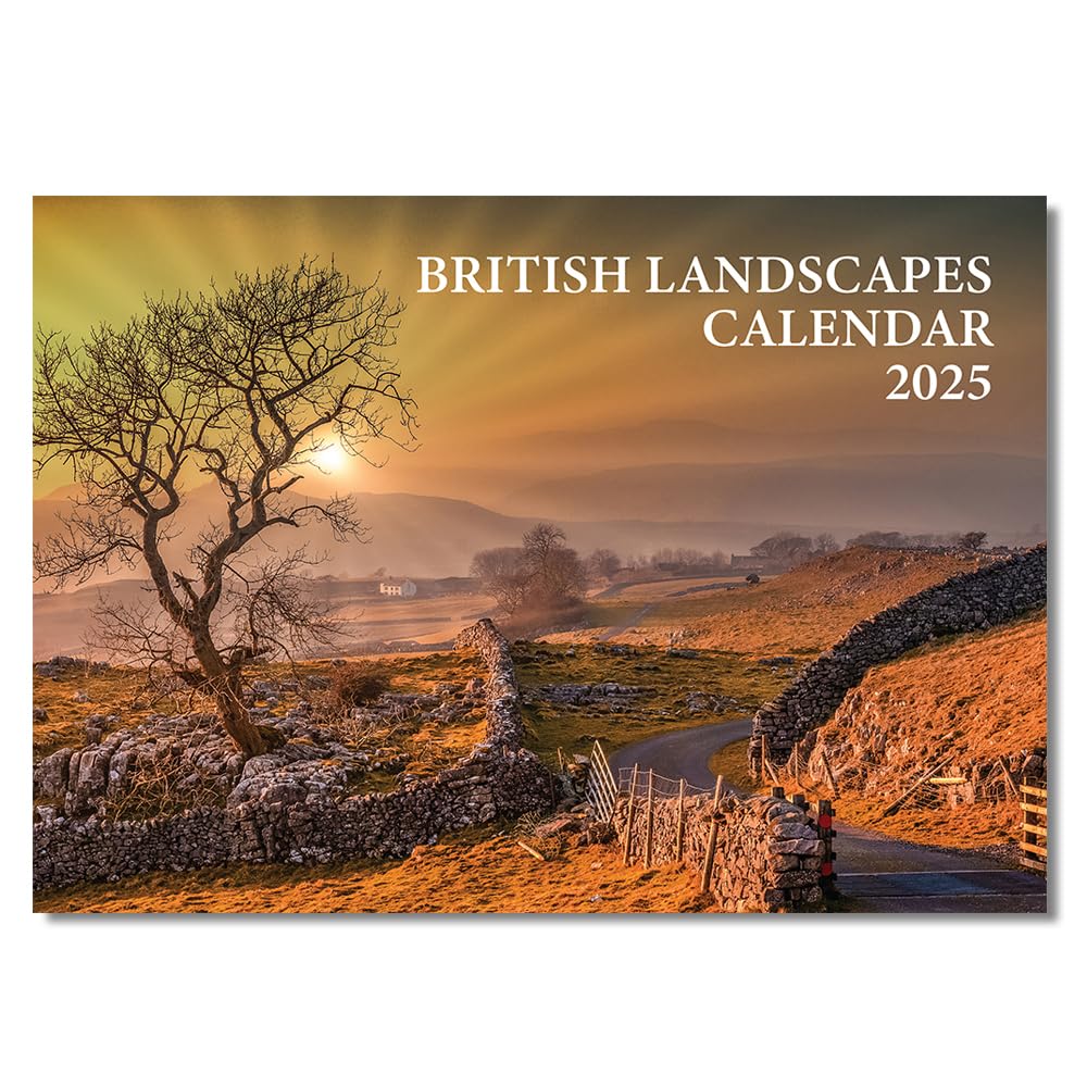 British Landscapes Calendar 2026 12 Month to View A4 Wall Calendar 2026 A3 When Open Landscape Calendar 2026 UK Papa Prints
