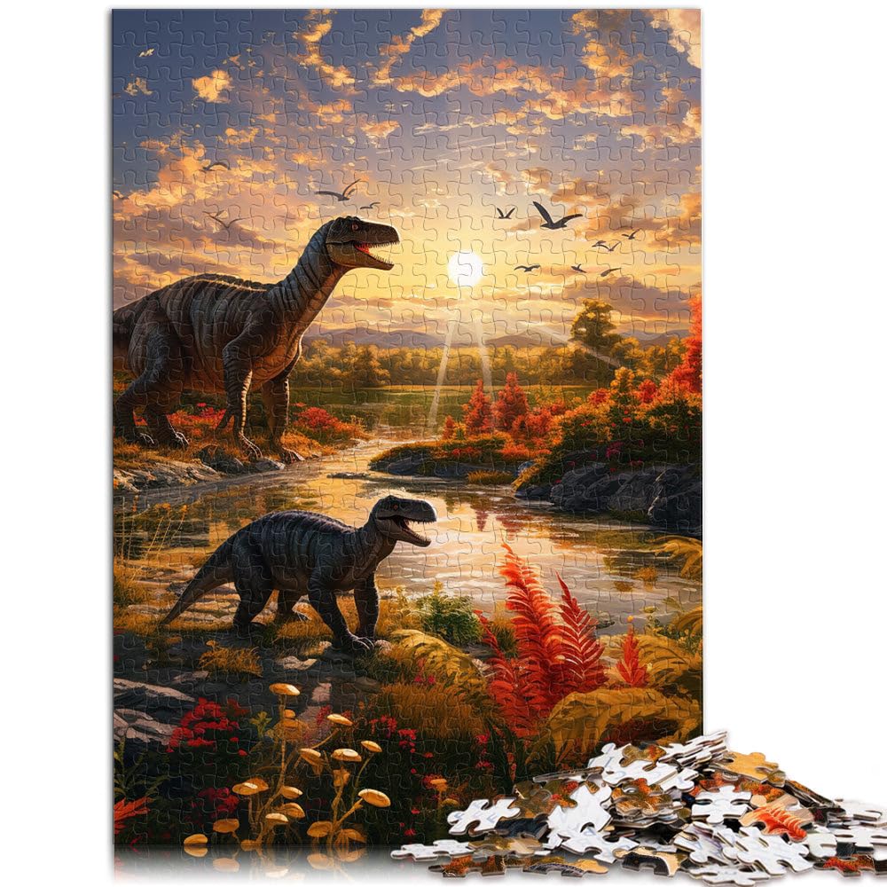 Jigsaws 1000 Pieces for Adults Dinosaur World learning educational toys 50x70cm is ideal as gifts for the whole family for teenager 14+ — image 1