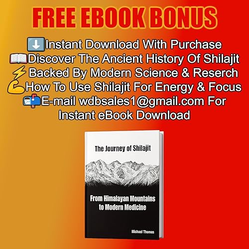 Miniatura 6 de Shilajit - Gomitas Shilajit puro del Himalaya de 300 mg con ashwagandha, rodiola, cúrcuma, jengibre, vitamina C y D, energía, enfoque y apoyo