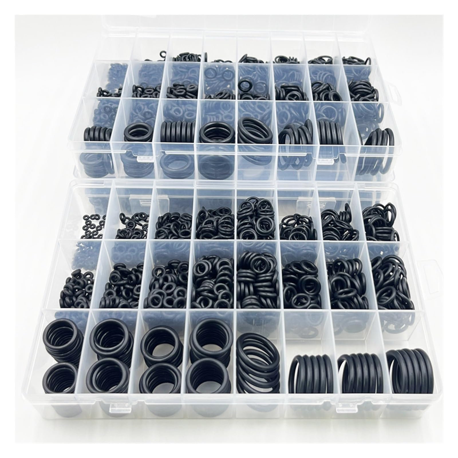1400-100 piezas de juntas tóricas goma, juego anillos sellado nitrilo for alta presión, NBR, bandas elásticas(1160pcs mixed (1set))