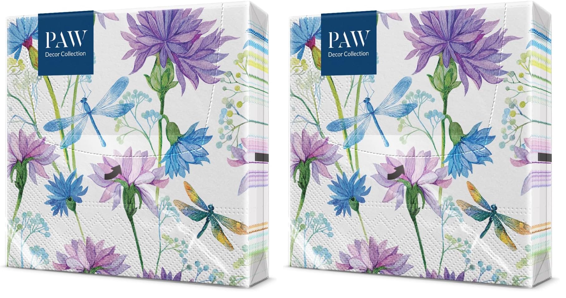 PAW - Servilletas Papel 3 Capas (33 x 33 cm) I 20 Unidades I Diseño de Naturaleza I Servilletas Papel Decoradas para Cumpleaños, Fiesta, Decoupage I Color: Peacock — view 57