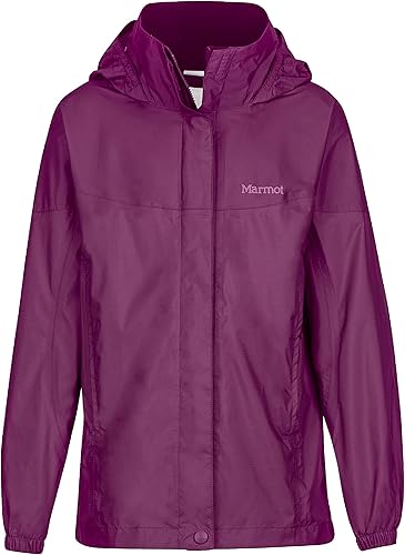 MARMOT Chaqueta impermeable Precip Eco para niños, 100% reciclada, transpirable, ligera, plegable