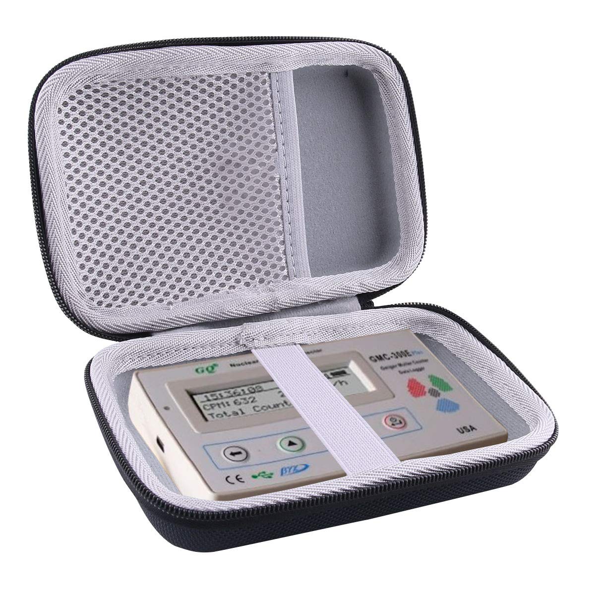 WERJIA Hard Carrying Case for GQ GMC300 Plus/GMC-320 Plus Radiation Detector