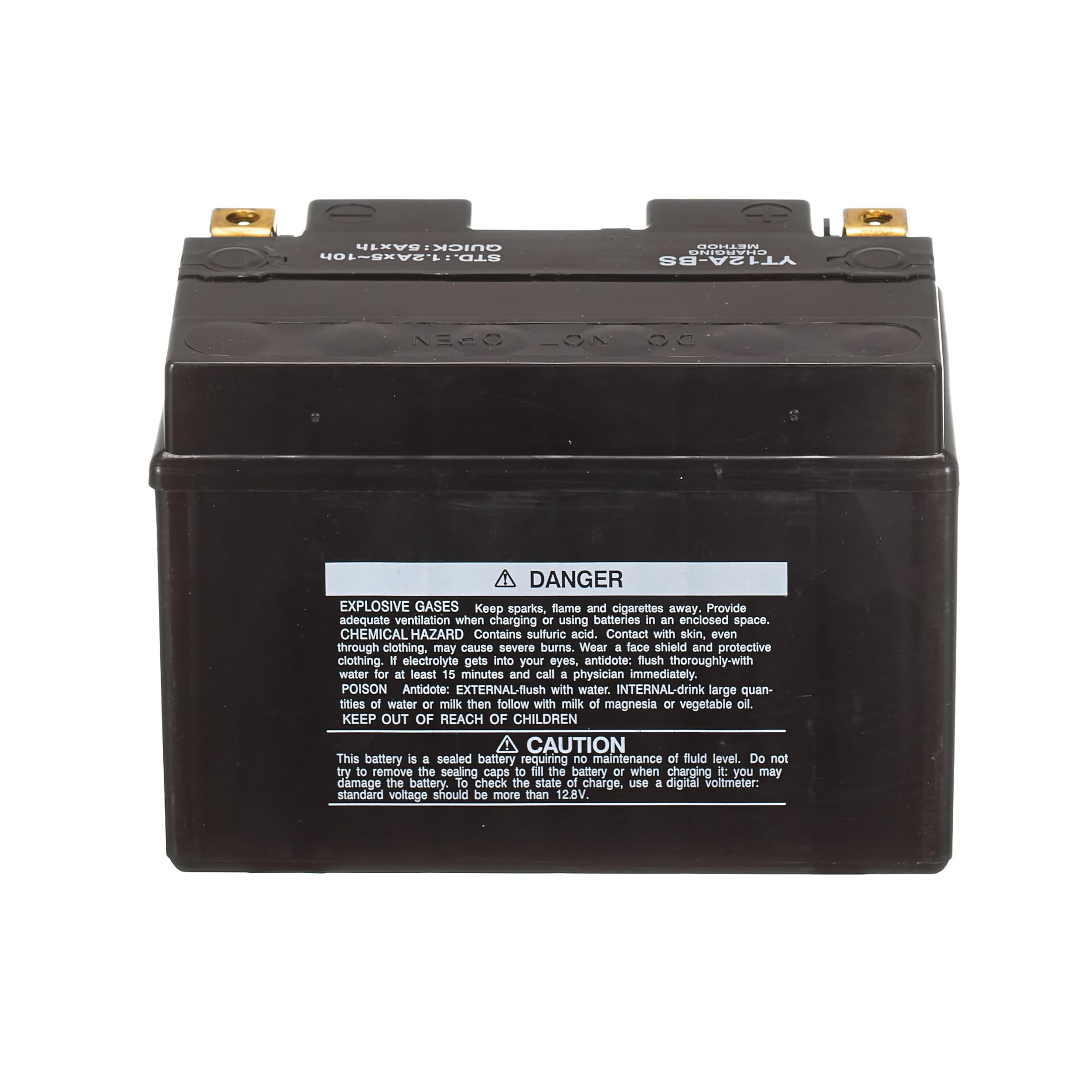 Yuasa YT12A 12V 175 CCA Batería Moto VRLA Sin Mantenimiento | Alto Rendimiento, Fiable y Duradera, Tecnología VRLA, Uso Larga Vida
