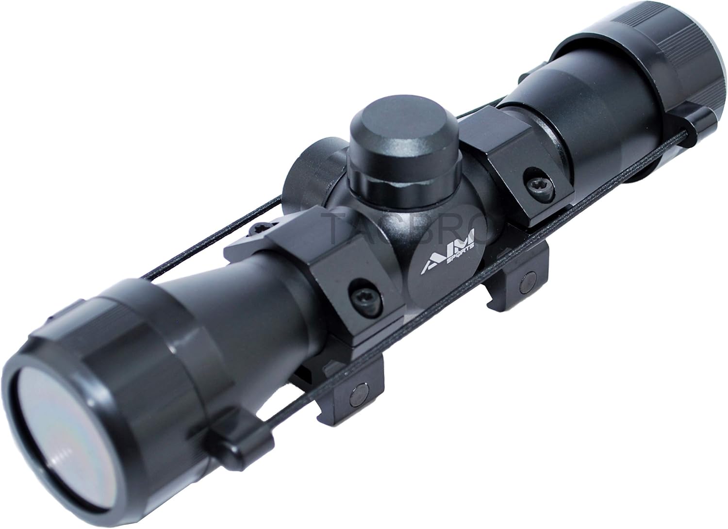 US-Deals 4x32 Compact Rangfinder Scope with Rings JTR432B AIM SPORTS