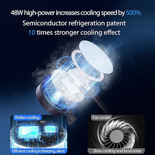 Miniatura 4 de Ni-SHEN Enfriador magnético de teléfono para juegos y transmisión en vivo, sistemas de refrigeración por agua semiconductores altamente eficientes,