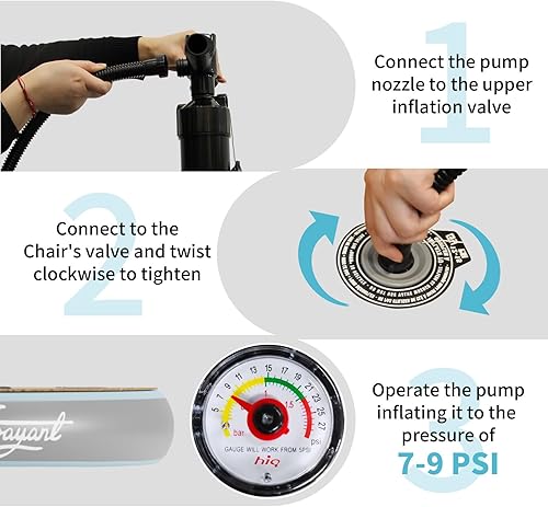 Miniatura 9 de Inflatable Floating Bar  Pool Drink Floats with Built-in Cooler and Cup Holders  Portable Party Raft  Floating 4ft Round Table for Pools, Hot Tubs