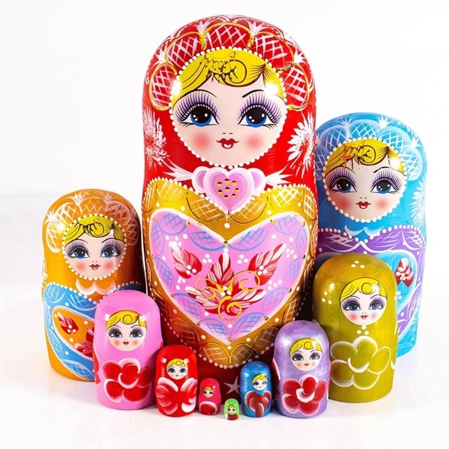 Amazon.co.jp: マトリョーシカ人形 ロシアの巣の人形10層手作り