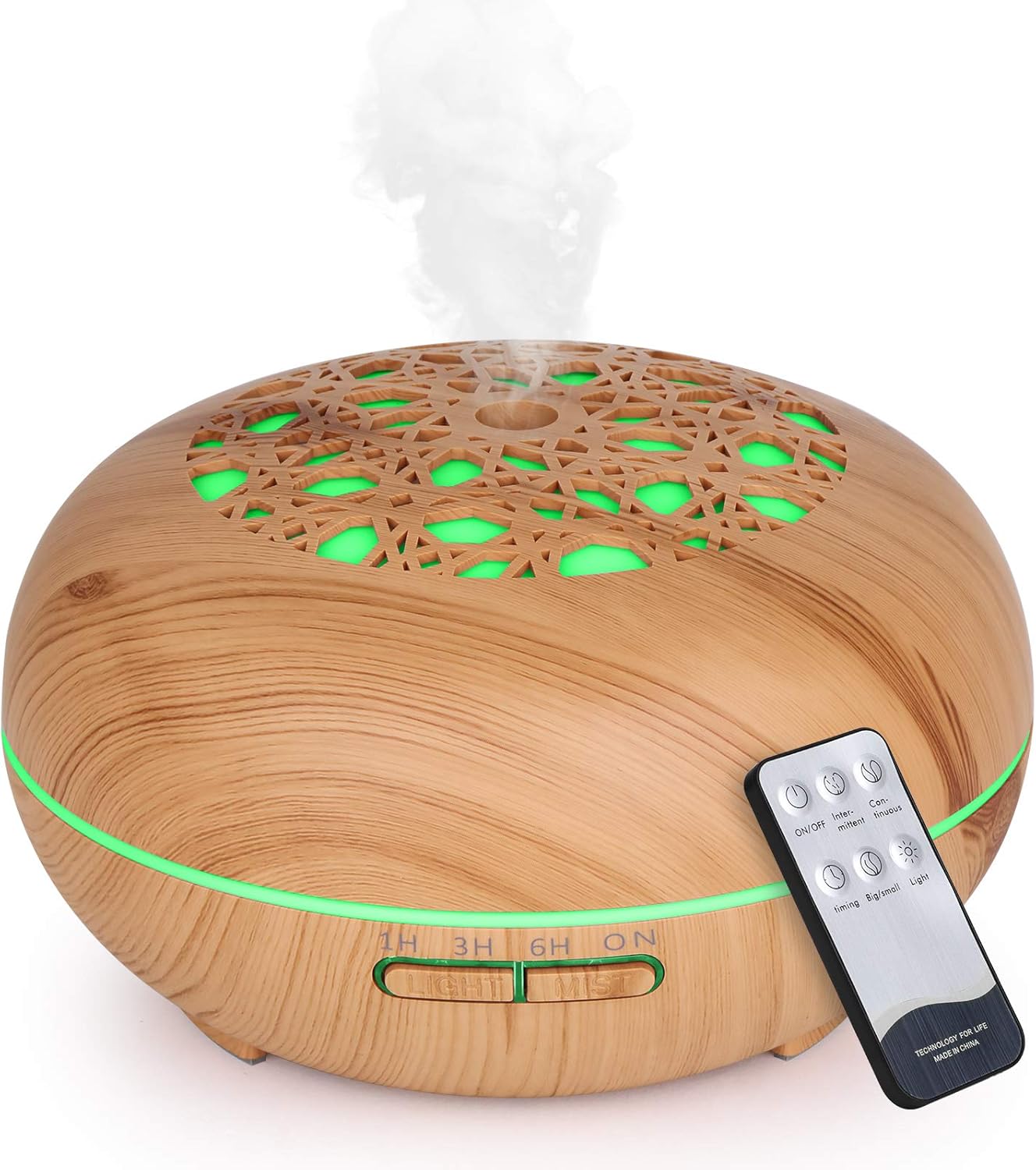 WD&CD Aroma Diffuser Luftbefeuchter 550ml mit Fernbedienung