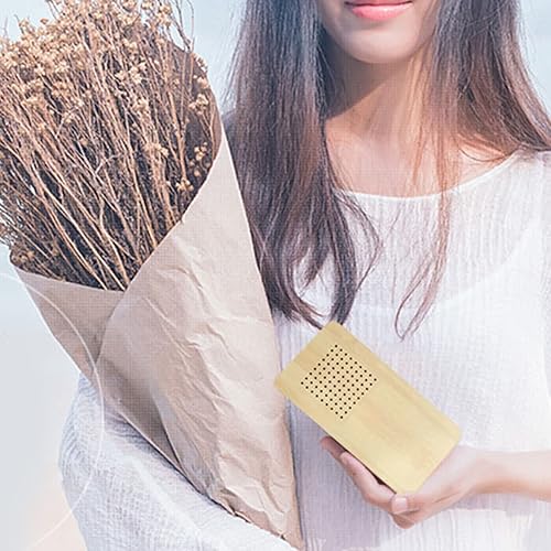 Miniatura 2 de Multifuncional Retro Mesilla Radio Reloj despertador de madera Pantalla grande Pantalla Digital Reloj Radio