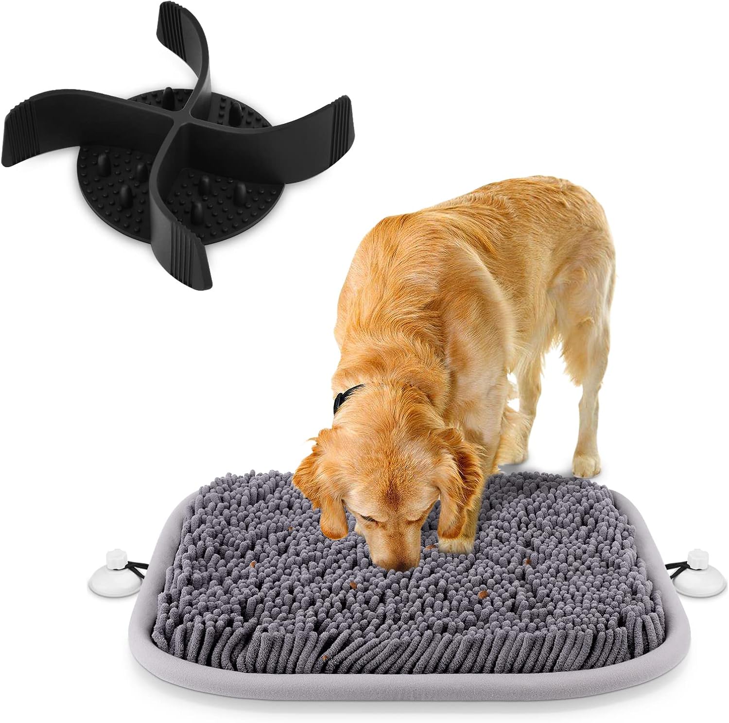 RundA Snuffle Mat for Dogs and Slow Feeder Dog Bowl Bundle Pet Supplies