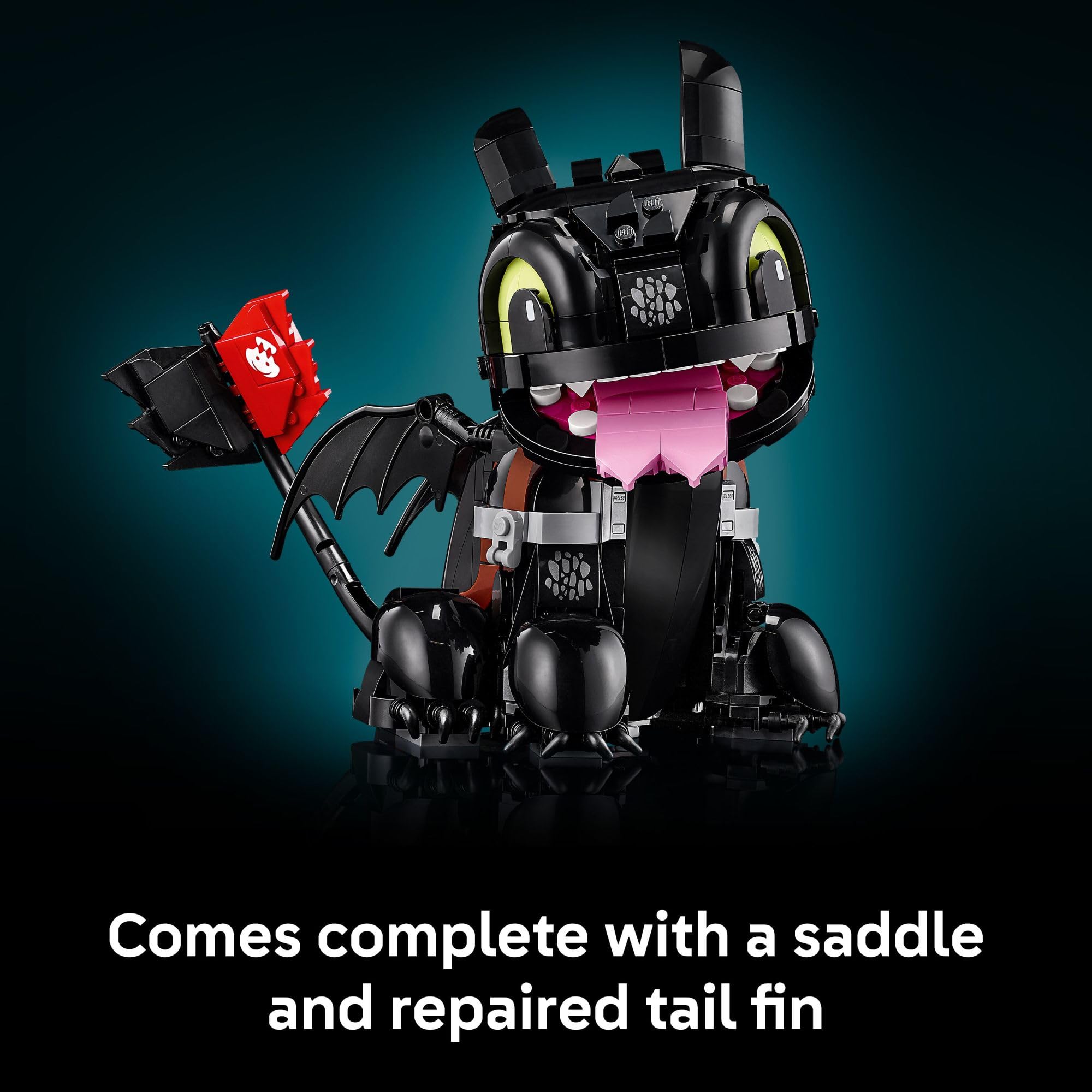 LEGO Icons How to Train Your Dragon: Toothless Building Set for Adults, Ages 18+ - Room Decor for Office, Bedroom, or Book Shelf - Collectible for Movie Fans - Gift Idea for Birthdays - 10375