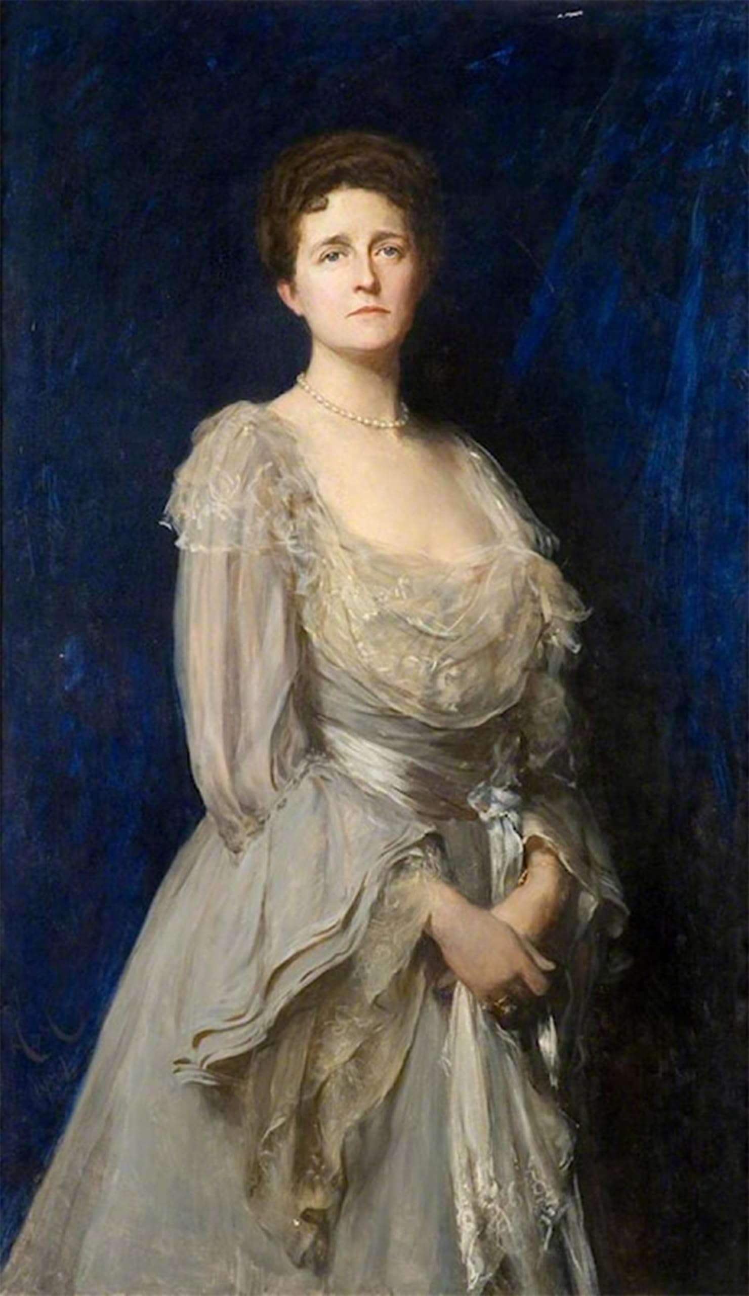 Serendipitp No Frame Vintage Picture Print On Canvas Wall Art Poster Mrs Edwin Tate By Sir Hubert Von Herkomer Artwork Print Poster For Wall Decor 60X90cm