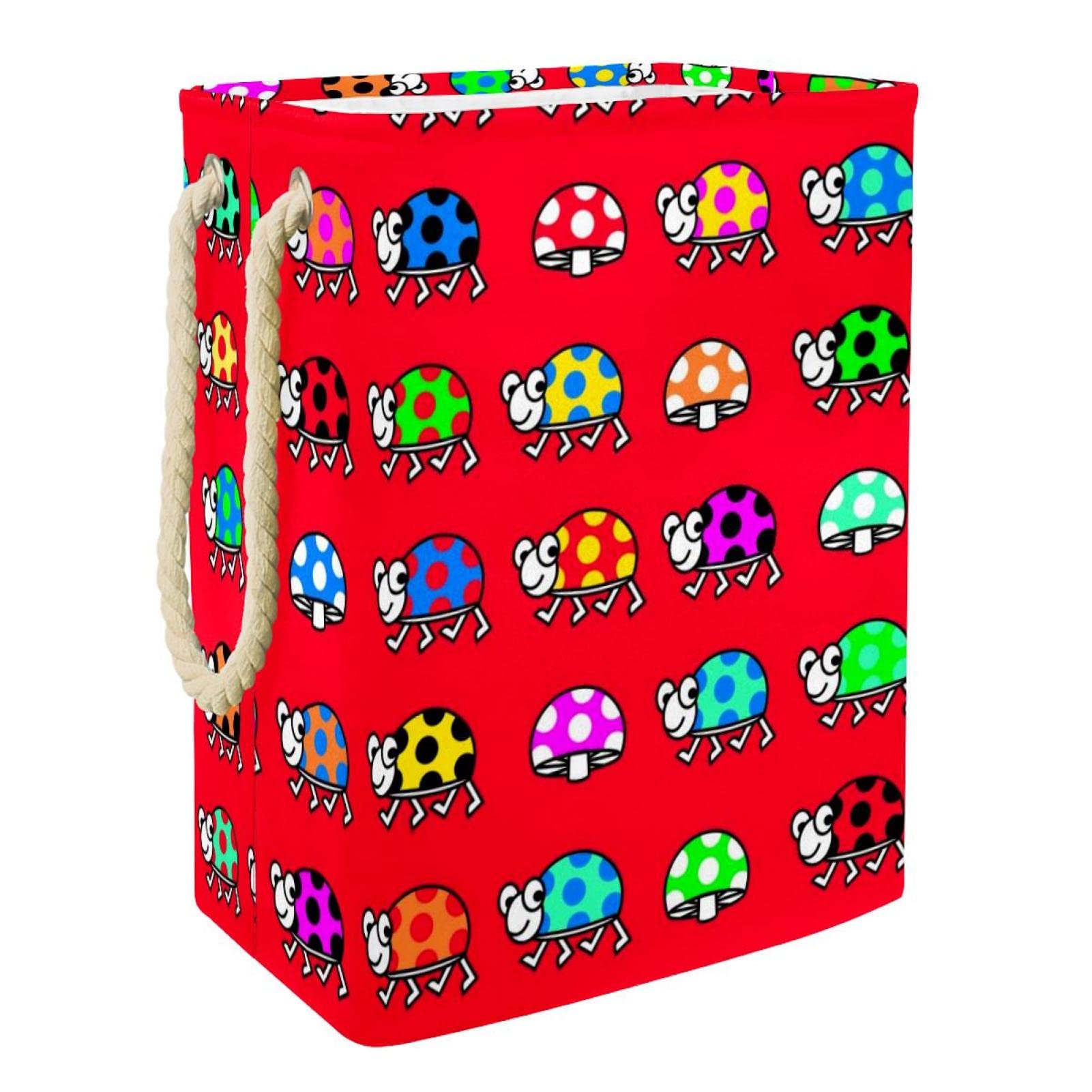 Panier à linge imperméable coccinelle pour chambre d'enfant