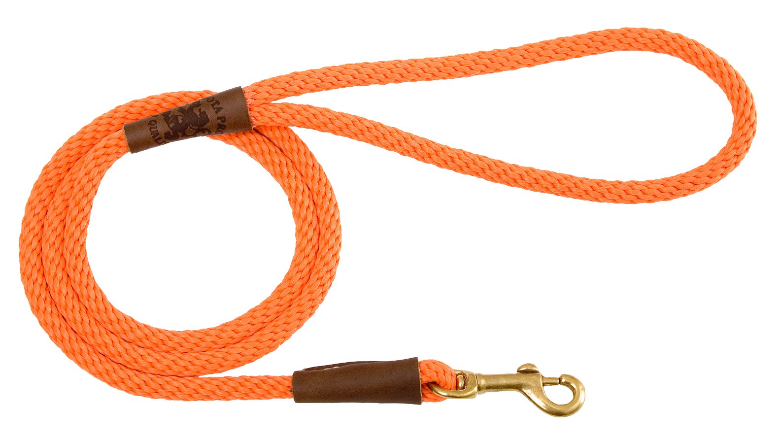 Mendota PetSnap Leash, 3/8" x 4', Orange