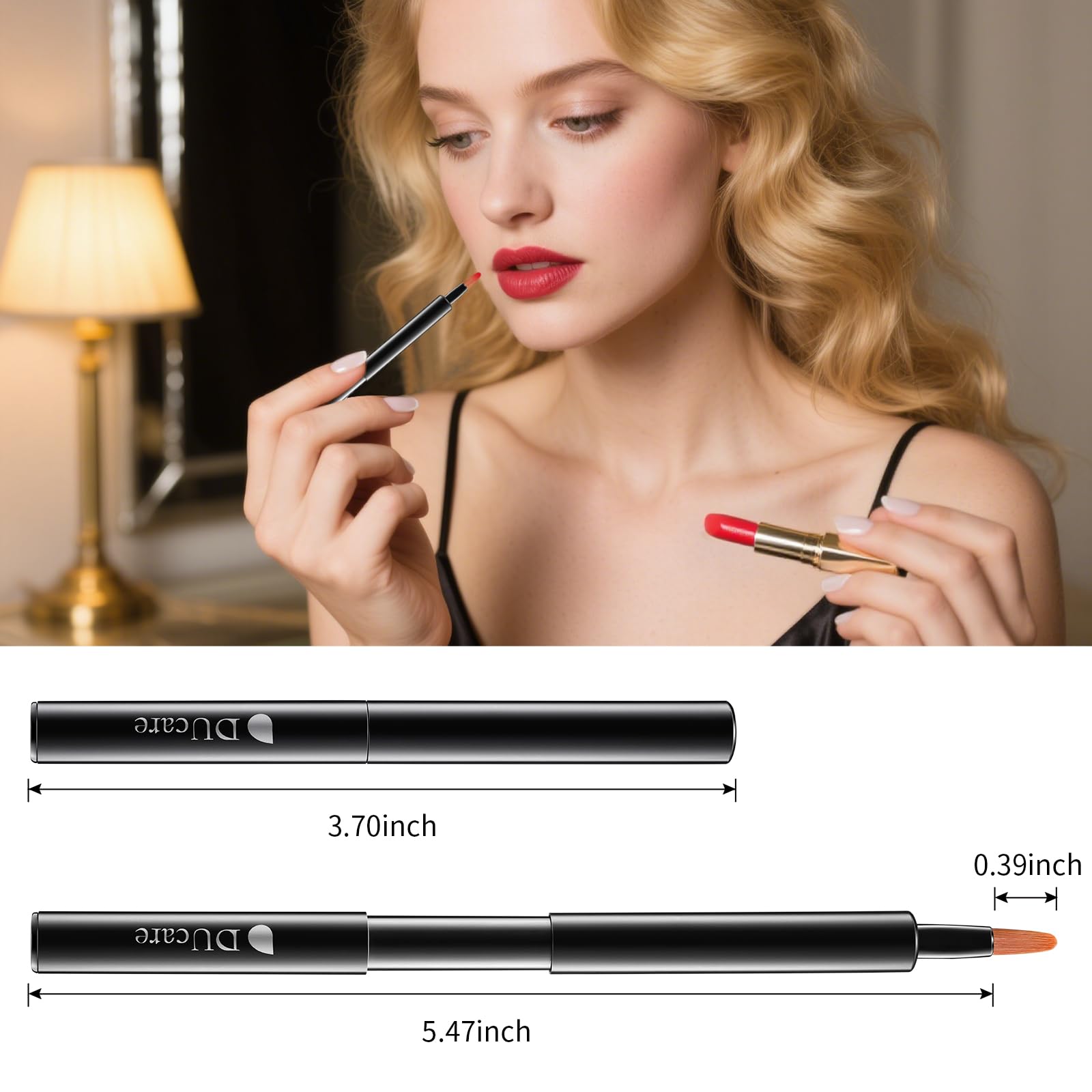 Amazon.com: DUcare Lip Brush Retractable Professional Lipstick