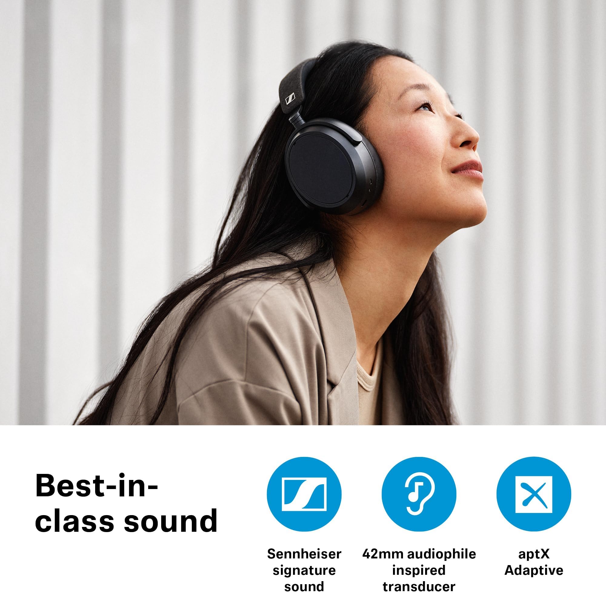 Sennheiser Momentum 4 Around Ear Wireless Headphone, White