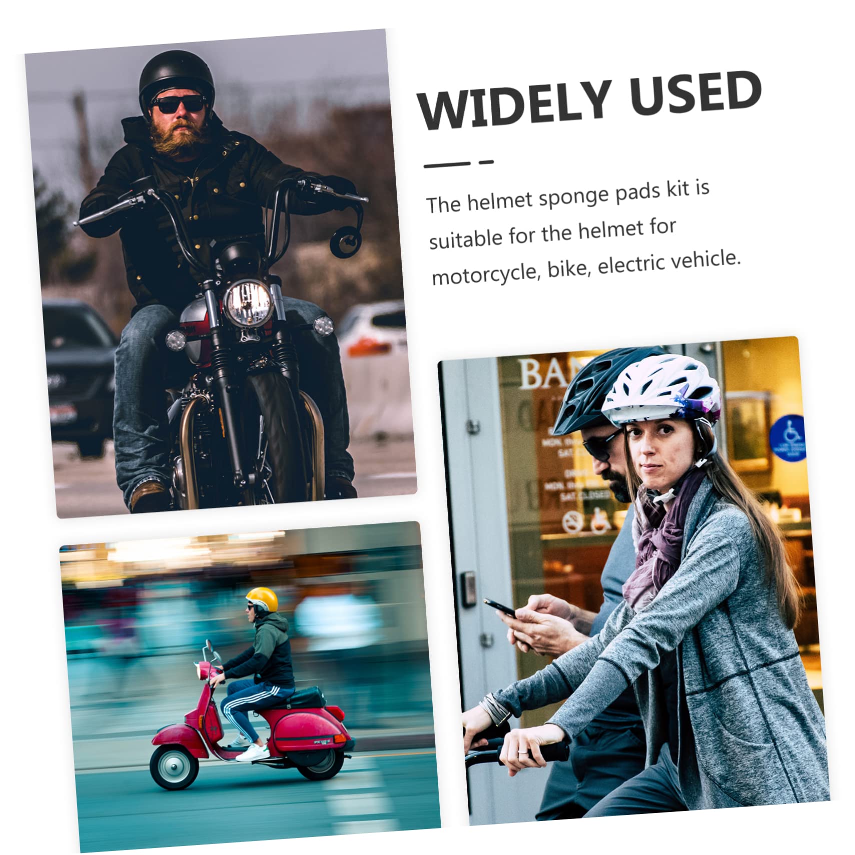 Toddmomy 2juegos Almohadillas Internas para Cascos De Seguridad Acolchado De Adaptable Diferentes Formas Cabeza para Patinaje Bicicleta y Motociclismo Fácil De Limpiar y Reemplazar