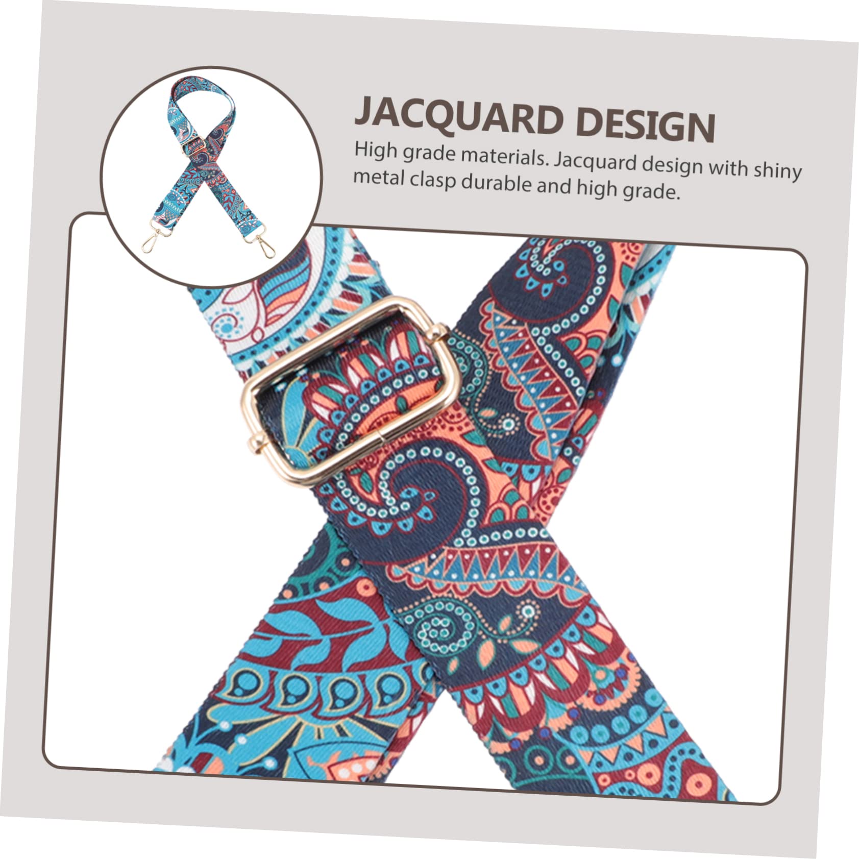 SHOWERORO Banjo Strap Purse Straps Crossbody Floral Instrument Strap Wide Guitar Strap Bass Guitar Straps Guitar Strap Handbag Guitar Strap Purse Replacement Belt Polyester One Shoulder