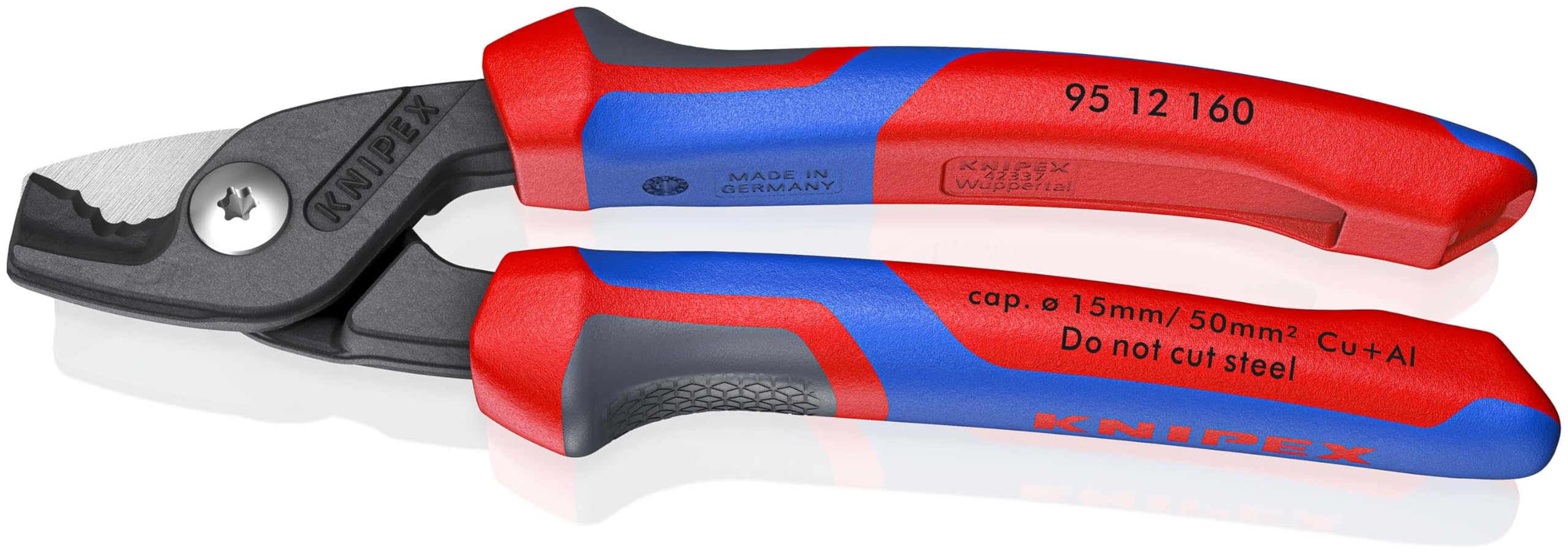 KNIPEX StepCut Nożyce do kabli z rękojeściami Comfort 160 mm, 95 12 160