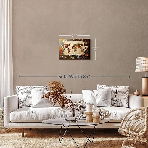 Miniatura 5 de Elephant Stock World Spices - 1 panel de decoración de pared - Cuadros impresos de cocina - Decoración para pared - 24 x 16 pulgadas