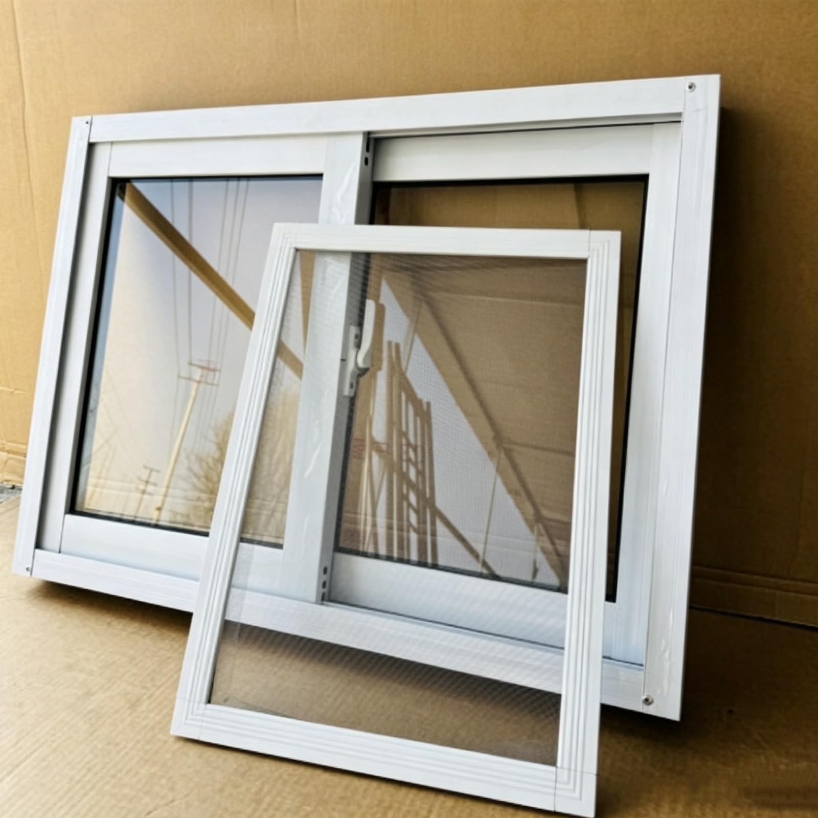 Ventana de aluminio para baño pequeña que evita la humedad y el óxido
