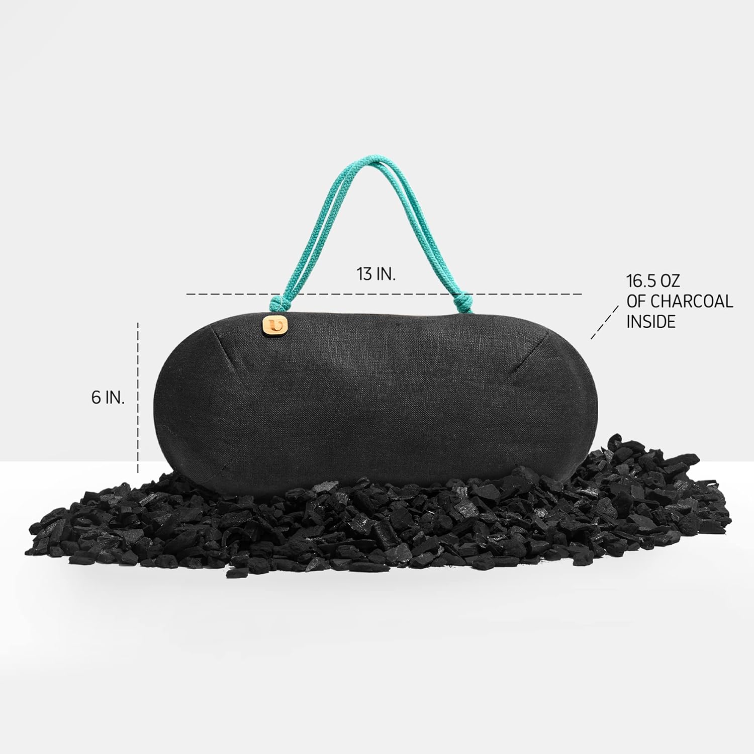 PURGGO Car Air Freshener - Lasts 365+ Days No Chemicals 100% Activated Bamboo Charcoal Fragrance-Free Deodorizer, Natural Auto Odor Eliminator, Purifier, Neutralizer, Absorb Smoke Smell