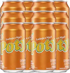 REFRIGERANTE LARANJA POTY LATA 350 ML C/12