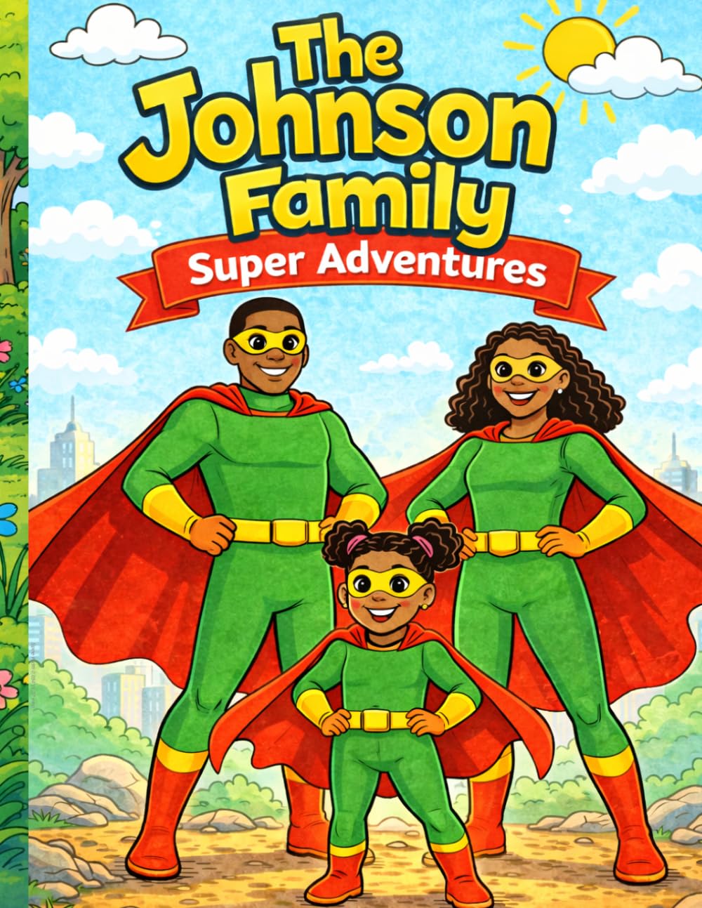 The Johnson Family: Super Adventures: A Fun Superhero Coloring Book for Kids (The Johnson Family Adventure Series)