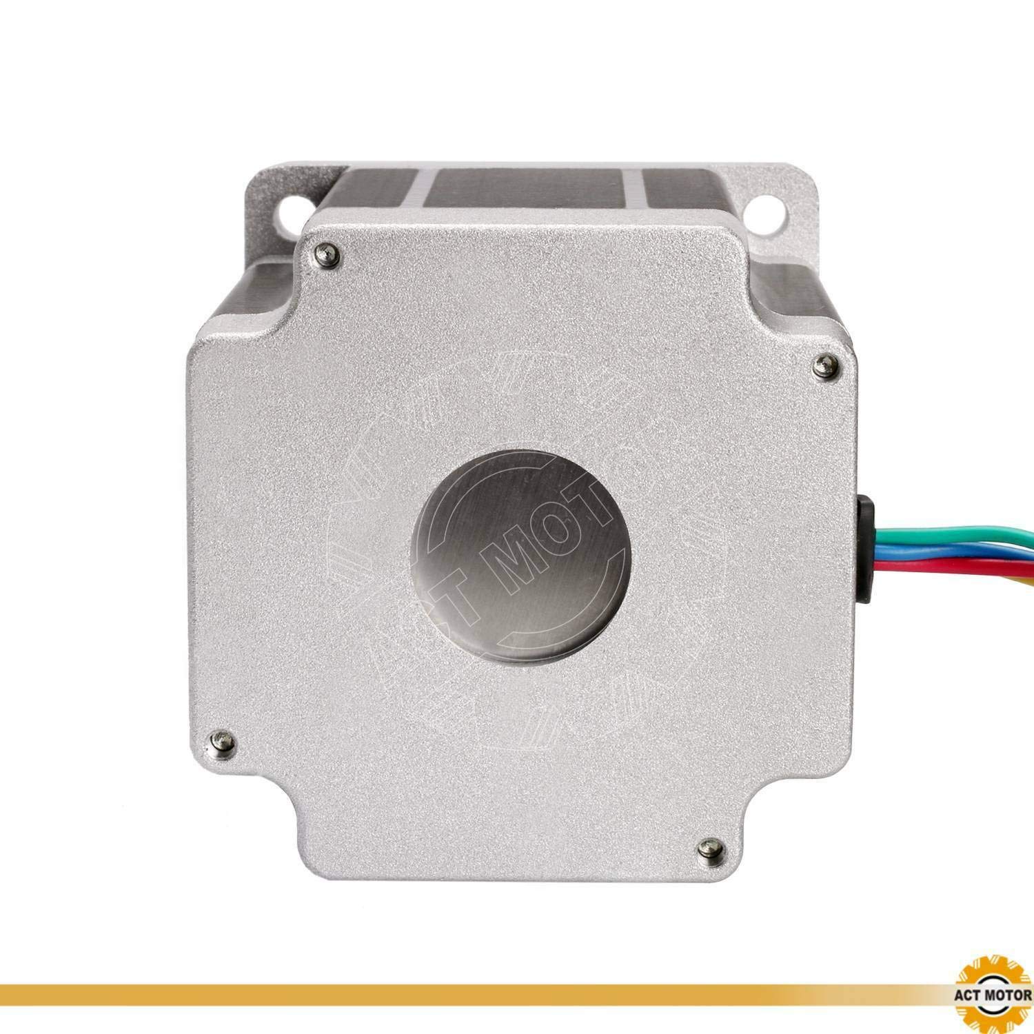 DE-SHIP FREE 1PC 34HS9456 Nema34 Motore passo-passo 99 mm 7.7 Nm (1090oz-in) 5.6A dual flat shaft Φ14 mm Bipolar 1.8° CNC OEM ACT MOTOR GmbH
