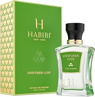 H HABIBI Unspoken Love Long-Lasting Arabian Perfumes for Women, Eau de Parfum for Women (2.5 Oz) Floral & Woody Perfume with Pear, Magnolia, Jasmine, Rose, Sandalwood & Musk