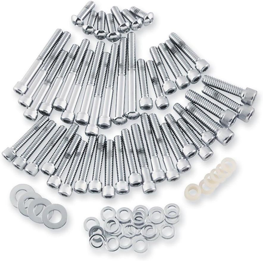 Gardner Westcott Chrome Cam, Primary &, Transmission Fastener Set for Softail C-10-12-01