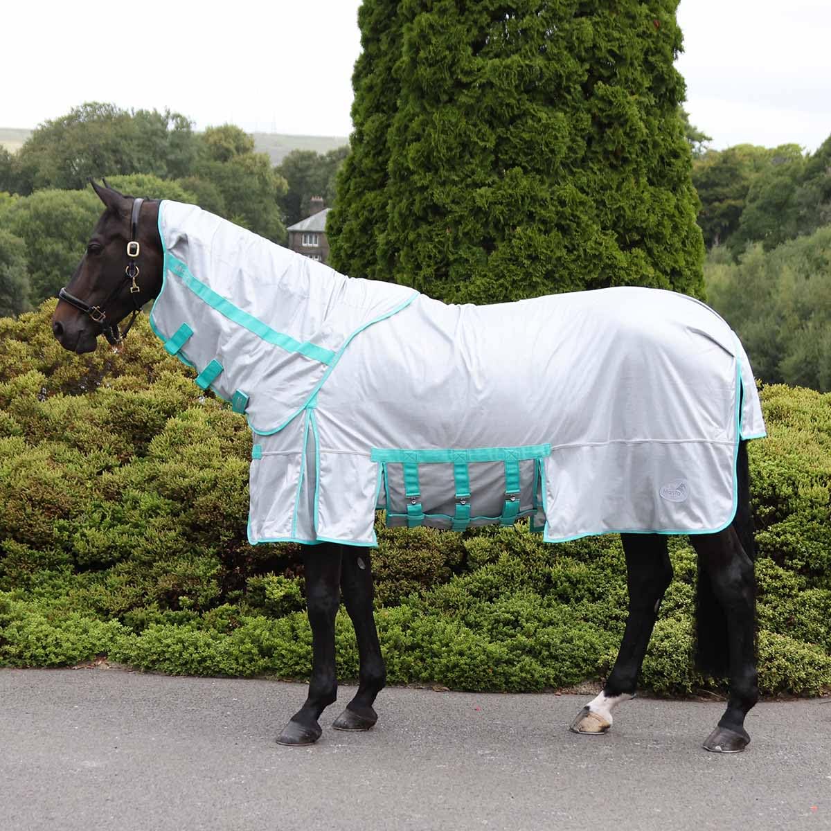 Fly Rug with Detachable Neck – Belly Wrap, Close‑Weave Mesh, UV Protection