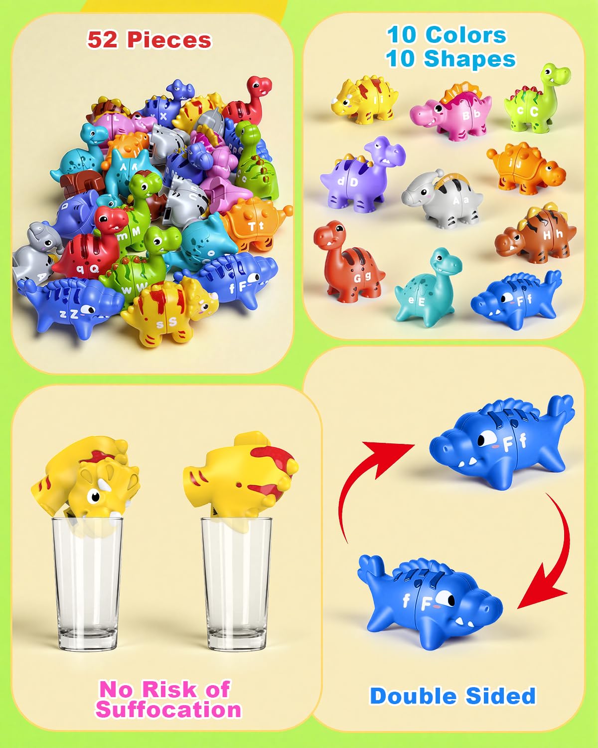 Dinosaur Alphabet Toys for Toddlers - Learn Letters! -5