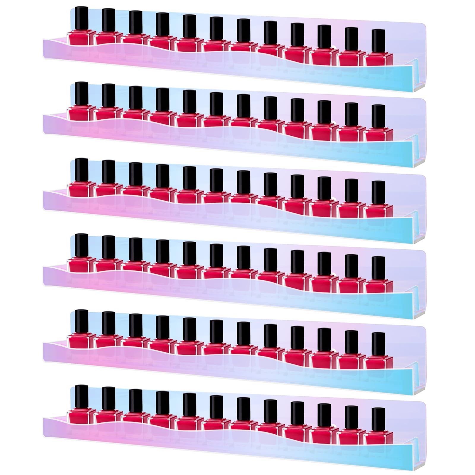 LDXDRU 6Pcs Nail Polish Shelf 15