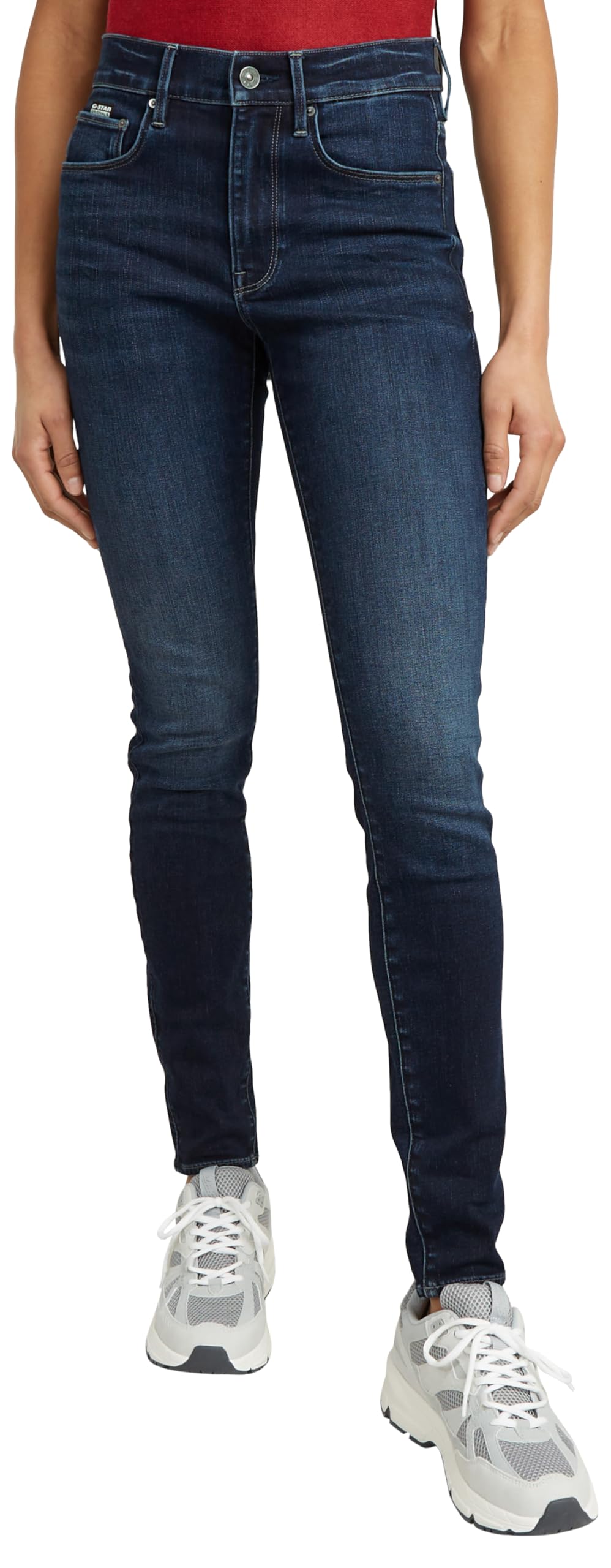 G-STAR Women's 3301 Skinny Jeans, Blue (dk Aged D05175-8968-89), 33W / 30L