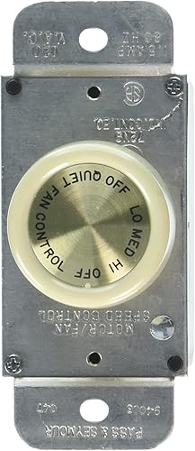 Legrand-Pass & Seymour 94003I Control de velocidad del ventilador giratorio, color marfil