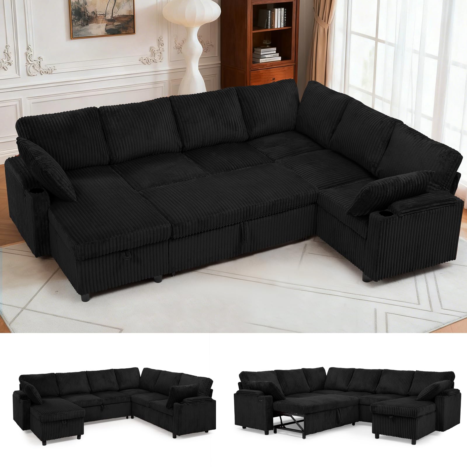 ACMEASE 110 U Shaped Sectional Sofa