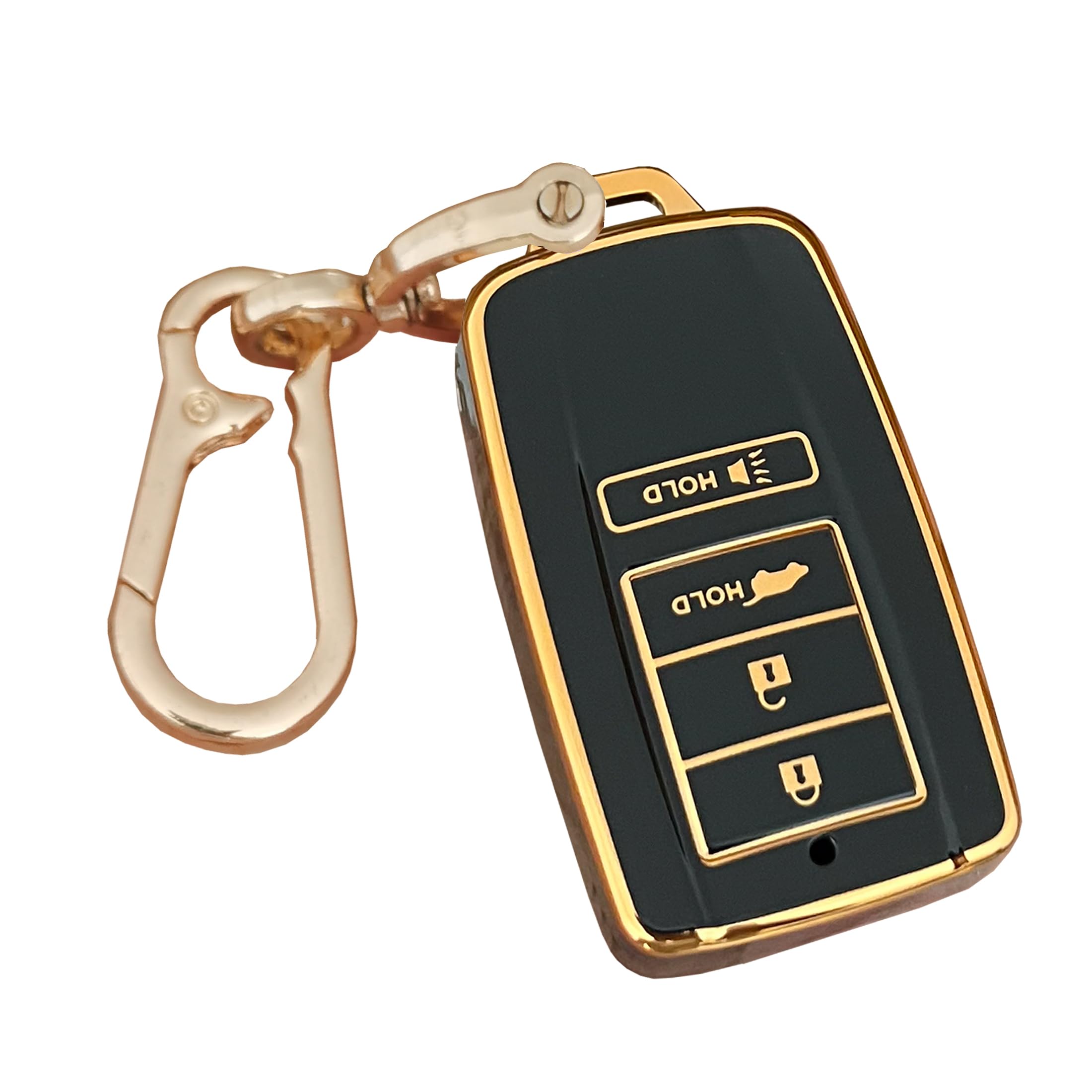 TAPAYICA Key Fob Shell Cover For Acura ILX RDX TL ZDX - Smart 4 Buttons Remote Key Case With Keychain