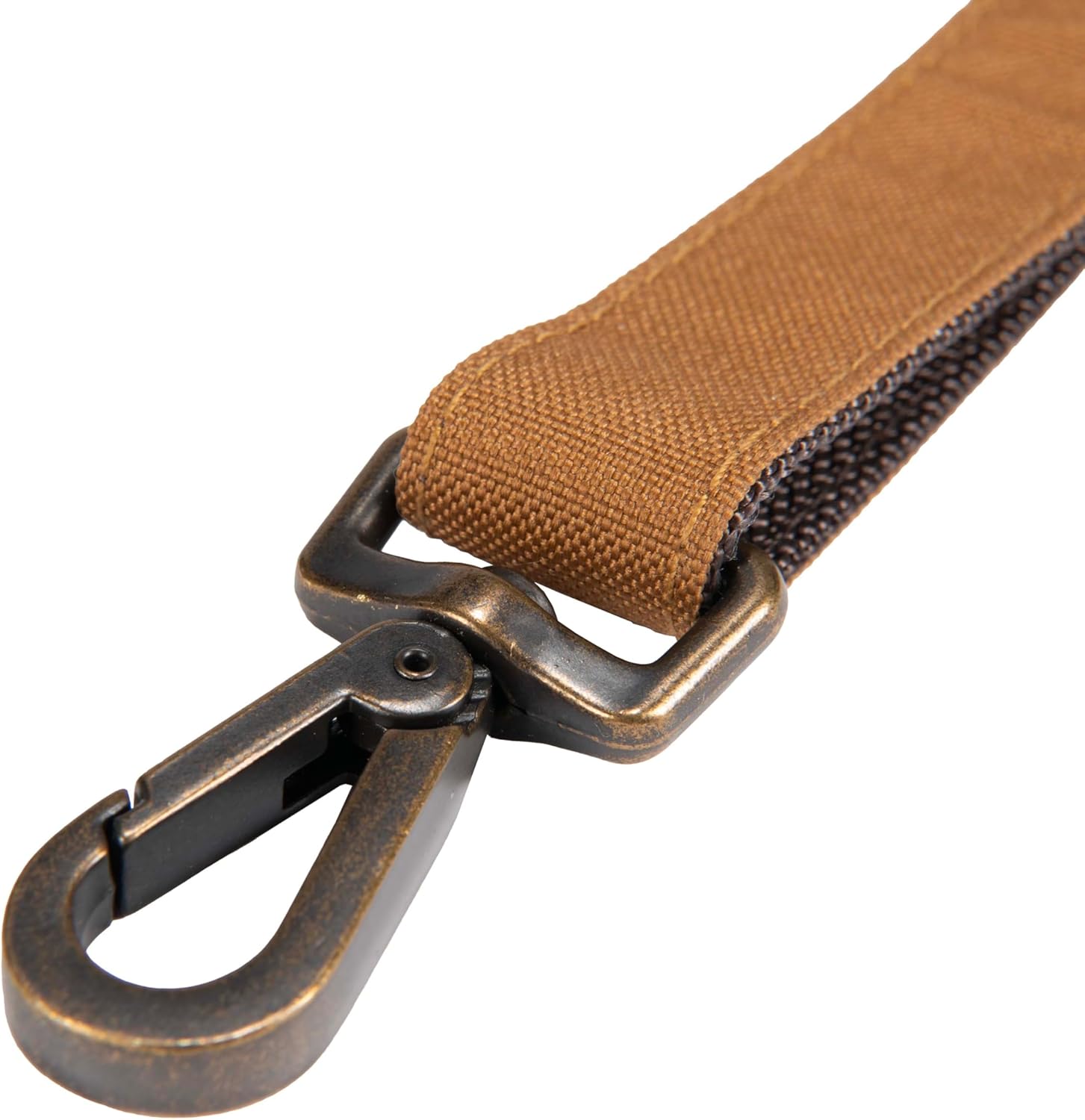Carhartt Field Dog Leash, Durable 600-Denier Fabric W/Adjustable Metal D-Ring Hardware, Carhartt Brown, Large
