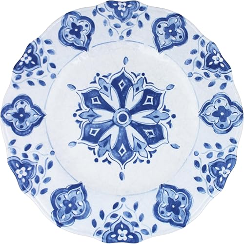 Miniatura 8 de Le Cadeaux Benidorm - Juego de 4 platos llanos de melamina de 11 pulgadas