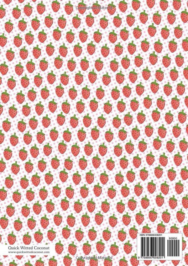 Strawberry Notebook - Lined Pages - A4 - Premium: (Pink Edition) Fun notebook 192 lined pages (A4 / 8.27x11.69 inches / 21x29.7cm) - Image 2