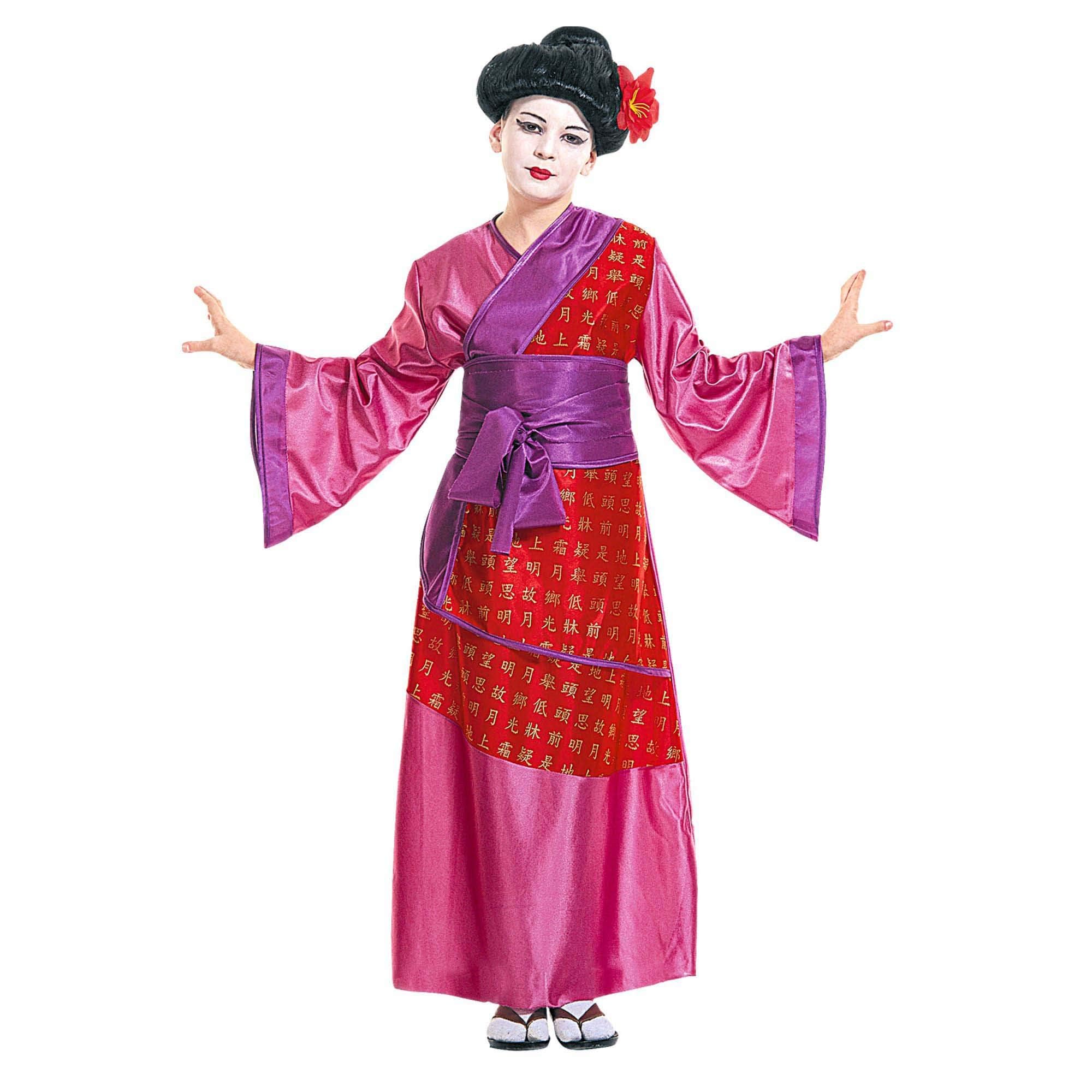 Girls China Girl Child 140cm Costume Medium 8-10 yrs (140cm) for Oriental Chinese Fancy Dress