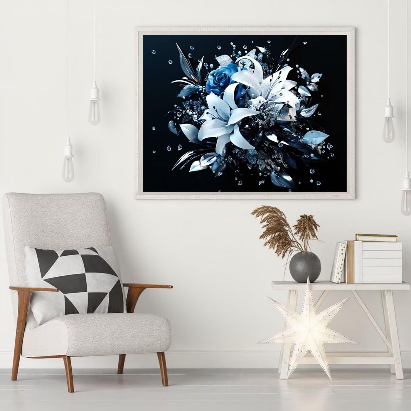 Zestawy do malowania diamentami z lilią diamentową dla dorosłych, 5D, DIY, róża, pełne wiercenie, haft krzyżykowy, cekiny, malowanie, po numerach, sztuka i rękodzieło, obrazy do dekoracji ścian domu