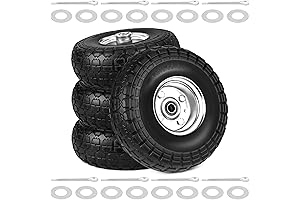 4.10/3.50-4 Tires 10 Inch Puncture Proof Rubber Wheelbarrow Tires