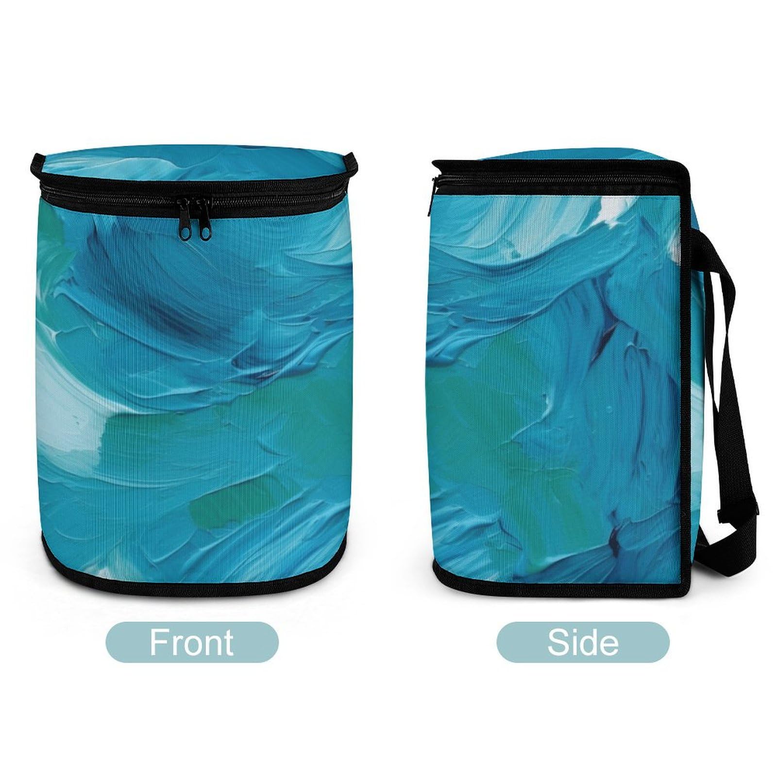 Mini Bote De Basura Portátil Para Coche - Organizador Impermeable De Malla (Negro) Universal