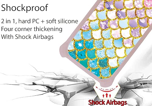 Miniatura 2 de Case Compatible with Celular Kalley Element 5+Plus Phone Case Cover [with Tempered Glass Screen Protector][Hard PC + Soft Silicone][Ring Support]