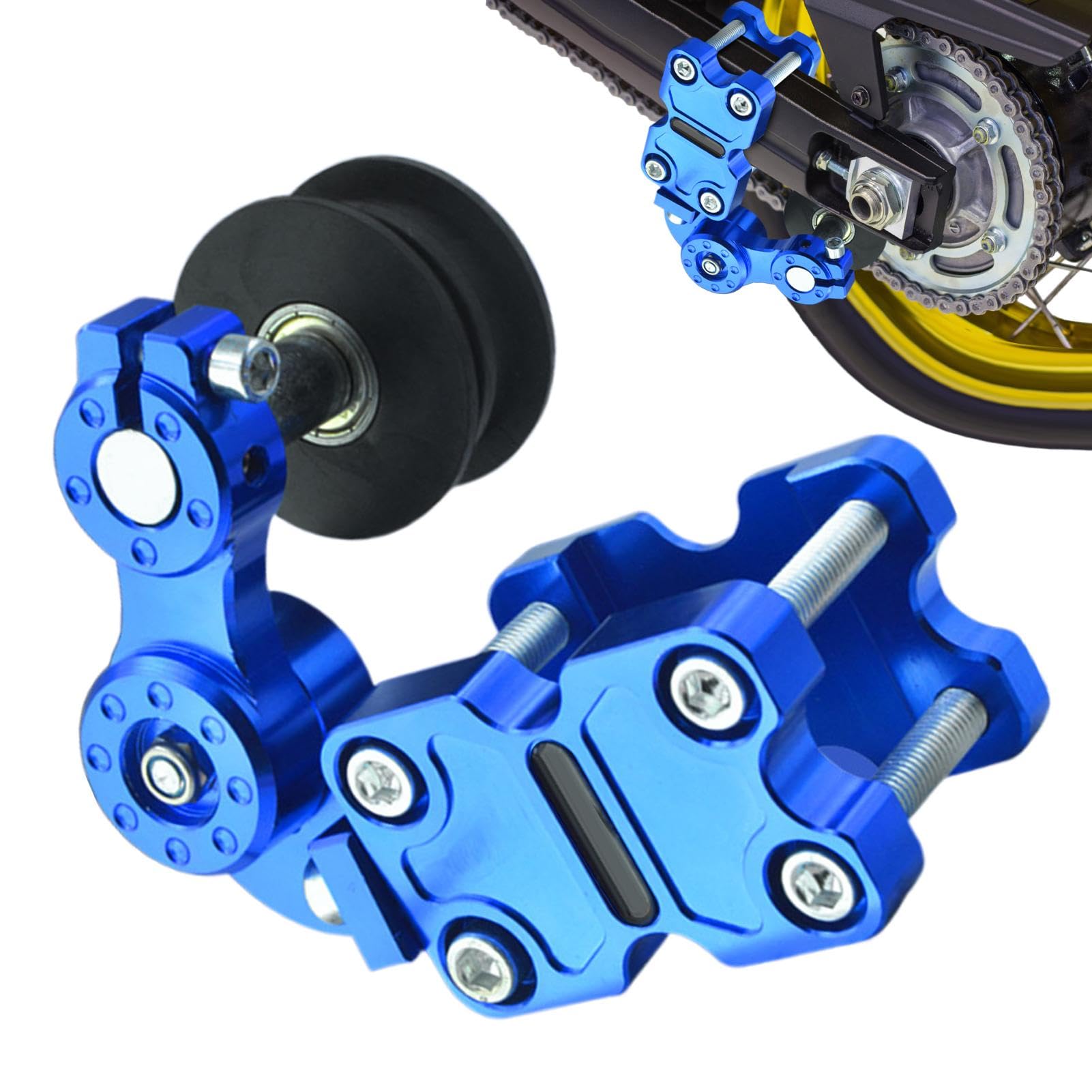 Ajustador de cadena de motocicleta,Herramienta de ajuste de cadena Motocicleta | Tensor automático de ajuste de cadena de moto - Accesorio de engranaje de tensión de cadena modificado para ATV