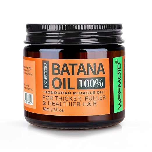 Raw Batana Oil for Hair Growth Dr Sebi, 100% Pure Organic Batana Hair Mask from Honduras, Wild Growth Hair Oil, Scalp Oil Promotes Hair Thickness, Prevents Loss for Men & Women, 2 fl oz (1 Pack)