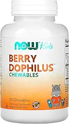 NOW Foods BerryDophilus Kids 120 Past Importado